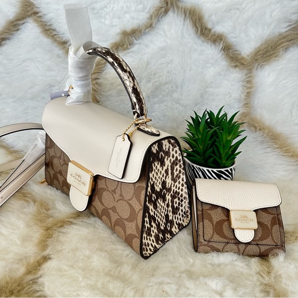 Coach Pepper Satchel and Wallet In Signature Canvas - Picture 2 of 16